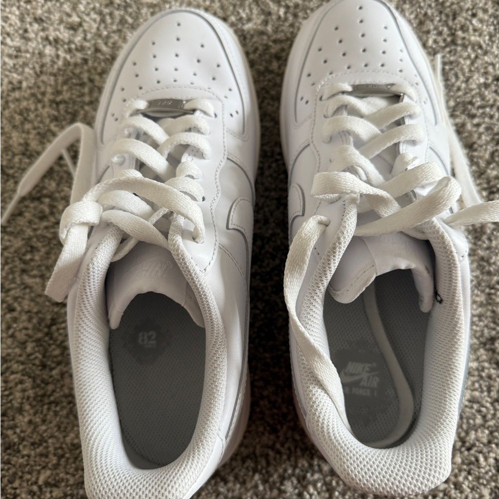 Nike Air Force 1 White Sneakers - Picture 5 of 6